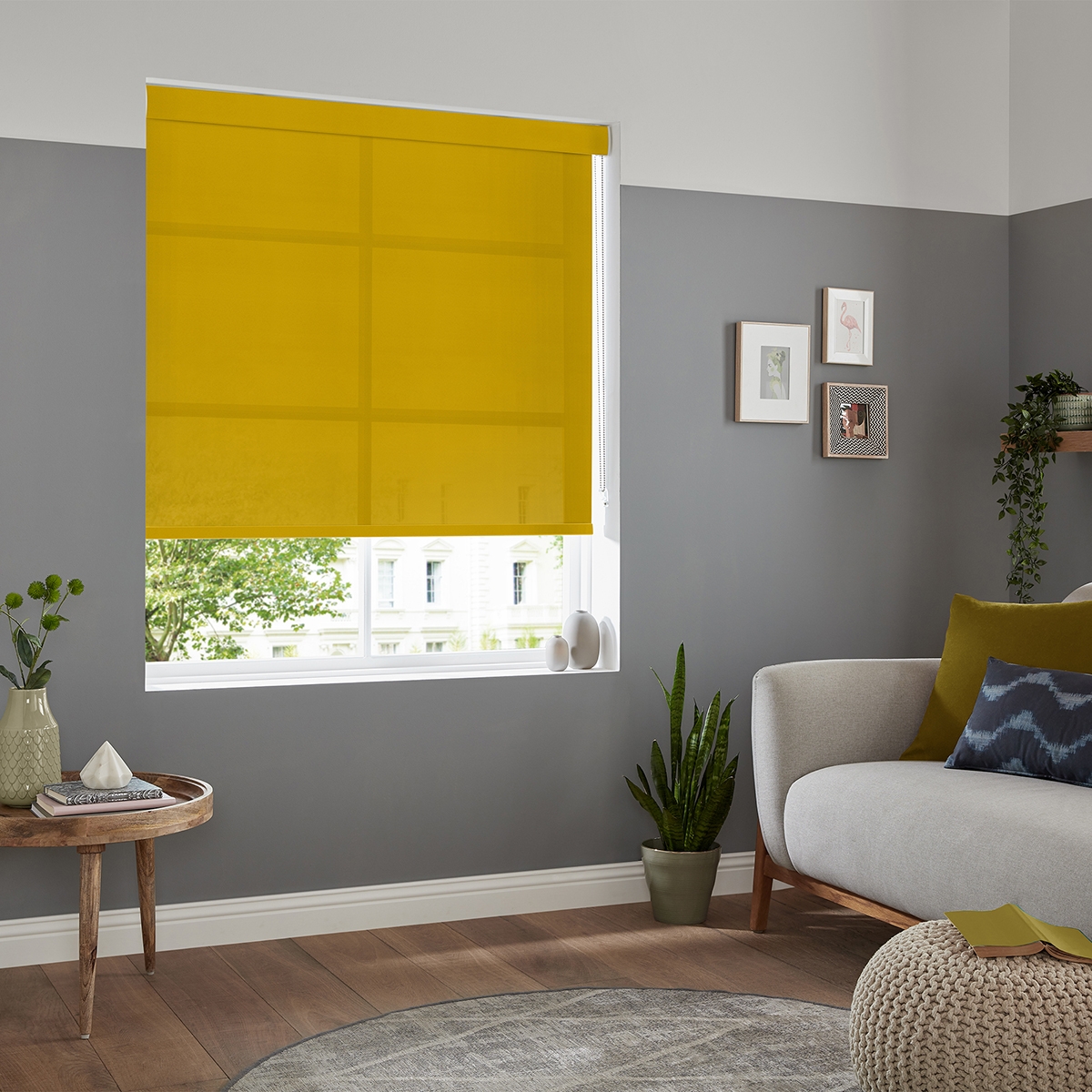 Product photograph of Boho Ochre Roller Blind from Choice Furniture Superstore.