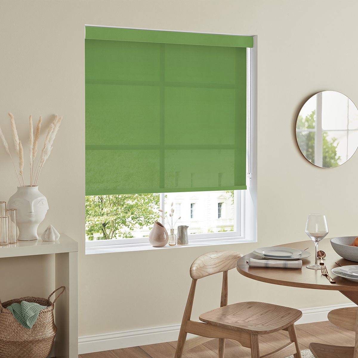 Product photograph of Boho Sage Roller Blind from Choice Furniture Superstore.