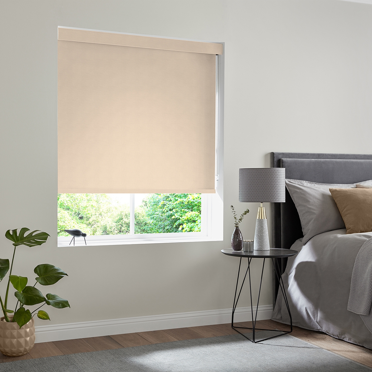Product photograph of Renard Almond Roller Blind from Choice Furniture Superstore.