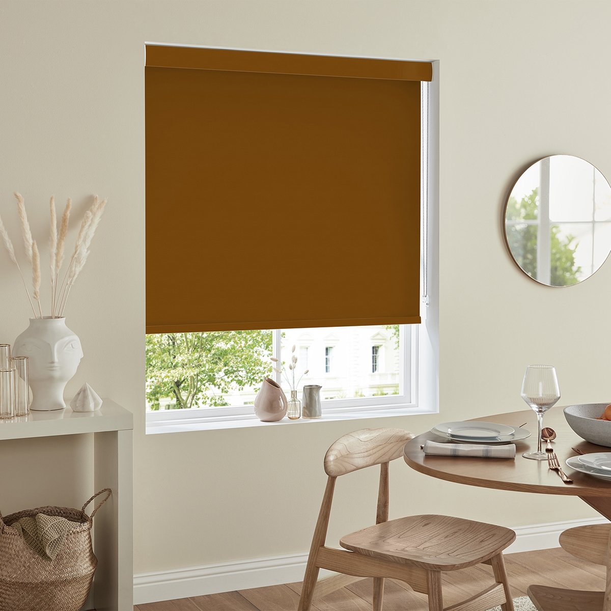 Product photograph of Renard Mocha Roller Blind from Choice Furniture Superstore.