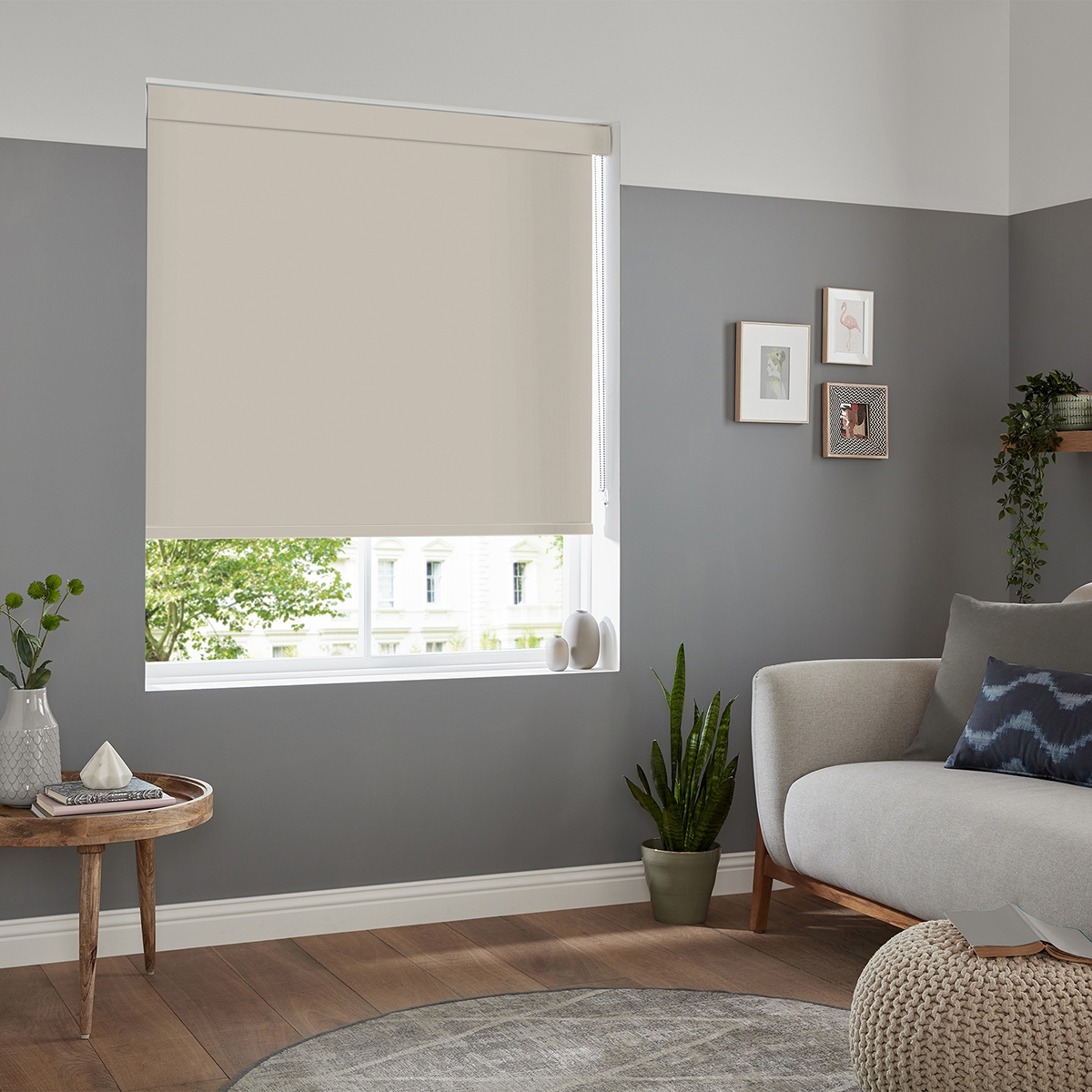 Product photograph of Renard Oatmeal Roller Blind from Choice Furniture Superstore.