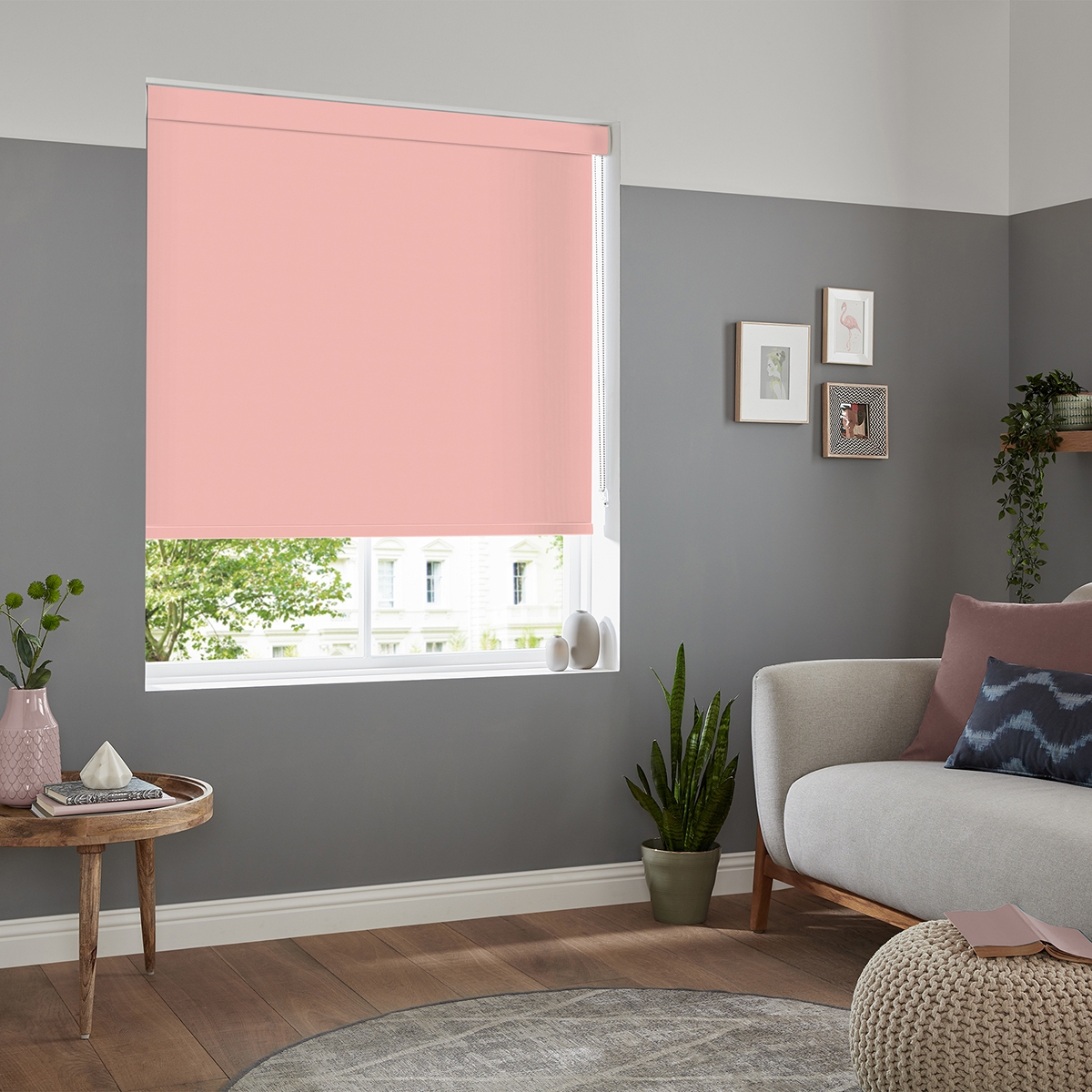 Product photograph of Renard Pink Roller Blind from Choice Furniture Superstore.