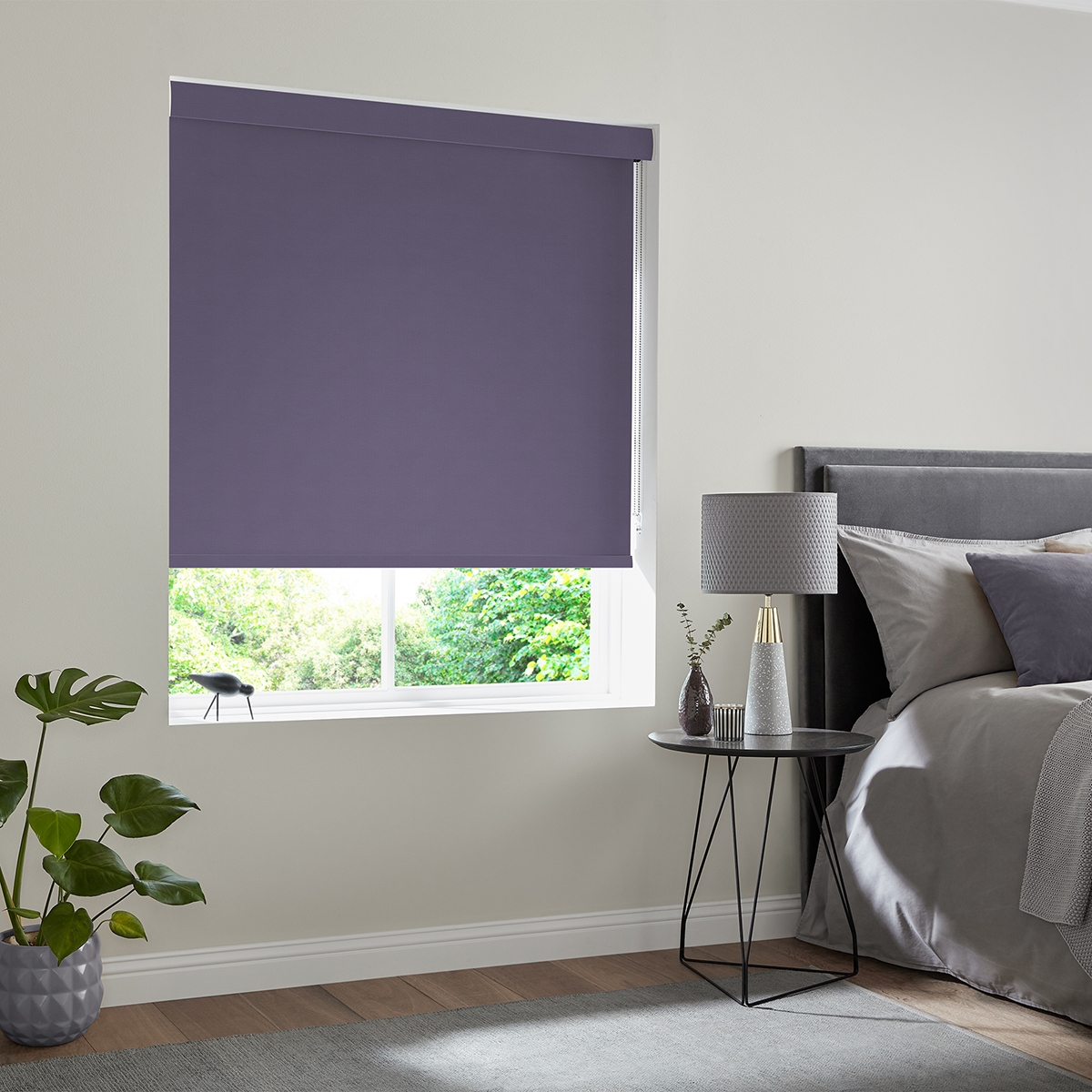 Product photograph of Renard Plum Roller Blind from Choice Furniture Superstore.