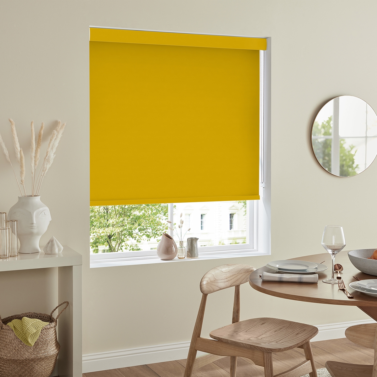 Product photograph of Renard Ochre Roller Blind from Choice Furniture Superstore.