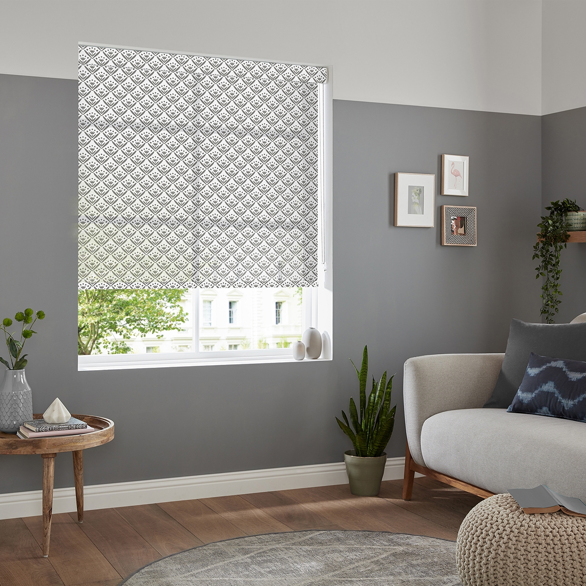 Product photograph of Cinna Slate Roller Blind from Choice Furniture Superstore.