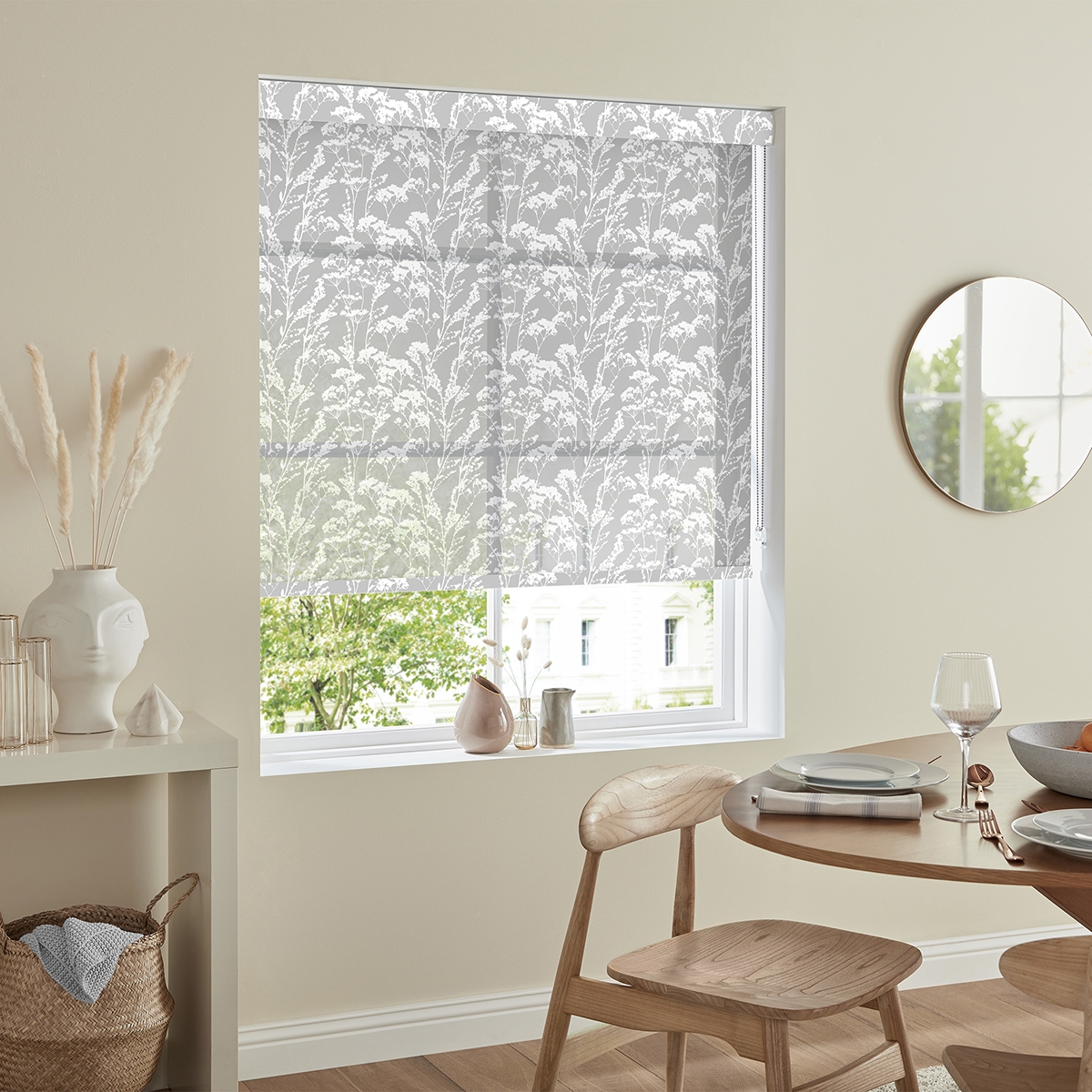 Product photograph of Cromwell Mist Roller Blind from Choice Furniture Superstore.