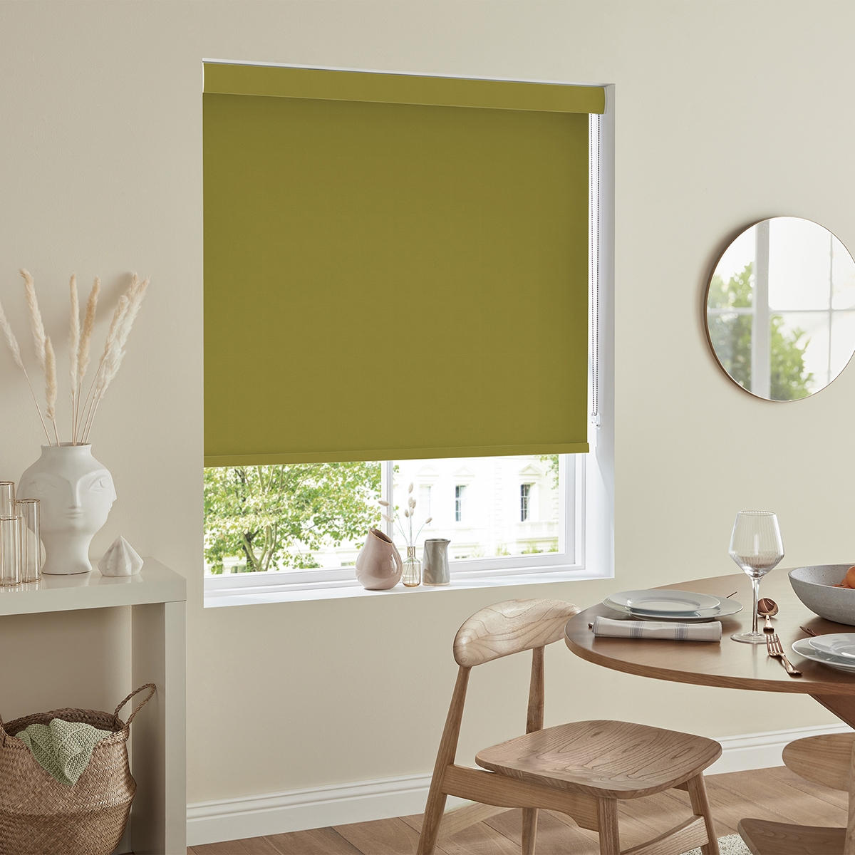Product photograph of Miranda Moss Roller Blind from Choice Furniture Superstore.
