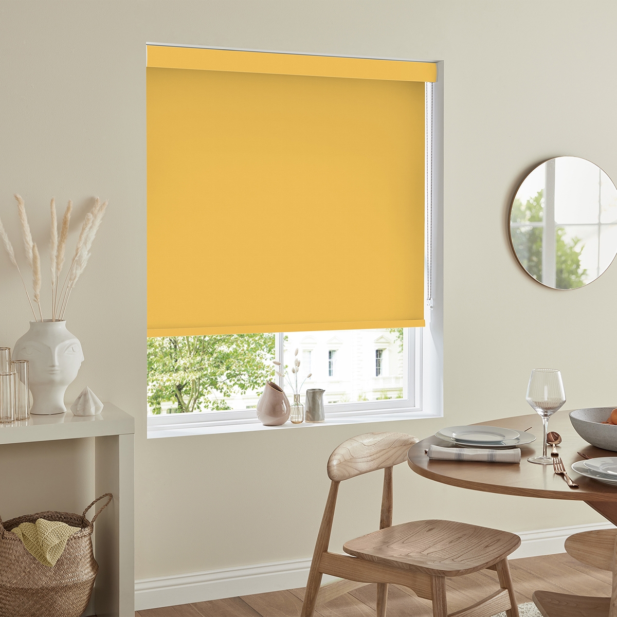 Product photograph of Miranda Buttercup Roller Blind from Choice Furniture Superstore.