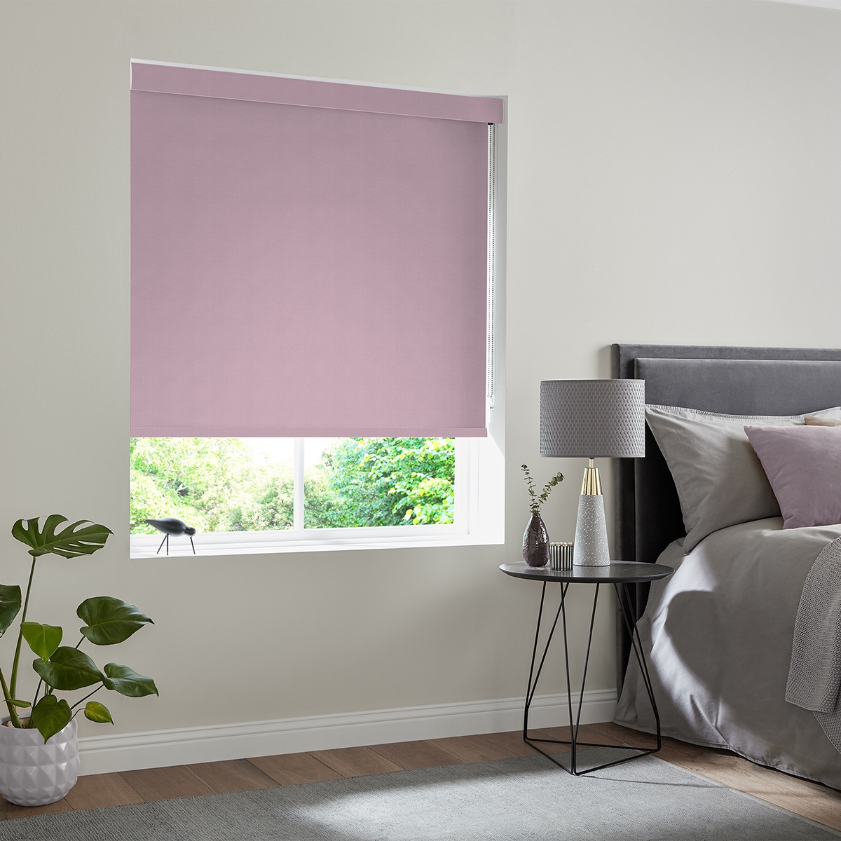 Product photograph of Miranda Blush Roller Blind from Choice Furniture Superstore.