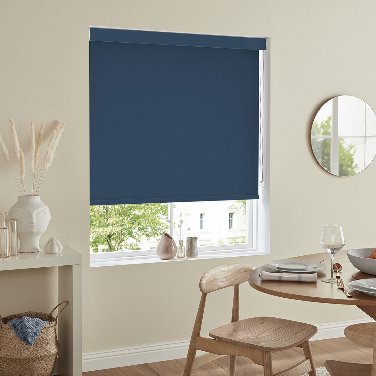 Product photograph of Miranda Cobalt Roller Blind from Choice Furniture Superstore.