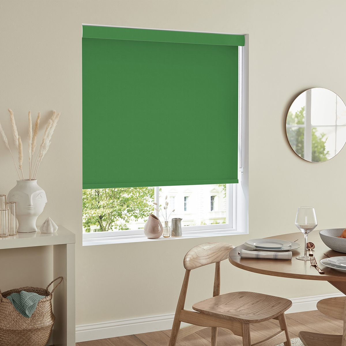 Product photograph of Miranda Emerald Roller Blind from Choice Furniture Superstore.