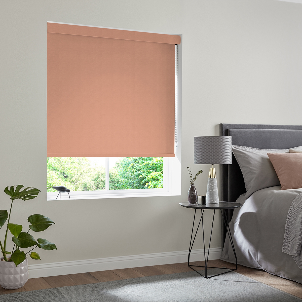 Product photograph of Miranda Peach Roller Blind from Choice Furniture Superstore.