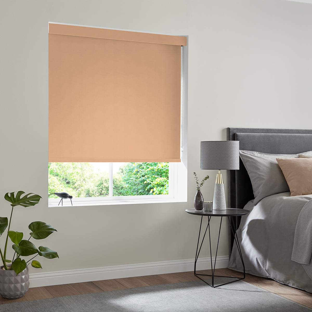 Product photograph of Miranda Plaster Roller Blind from Choice Furniture Superstore.