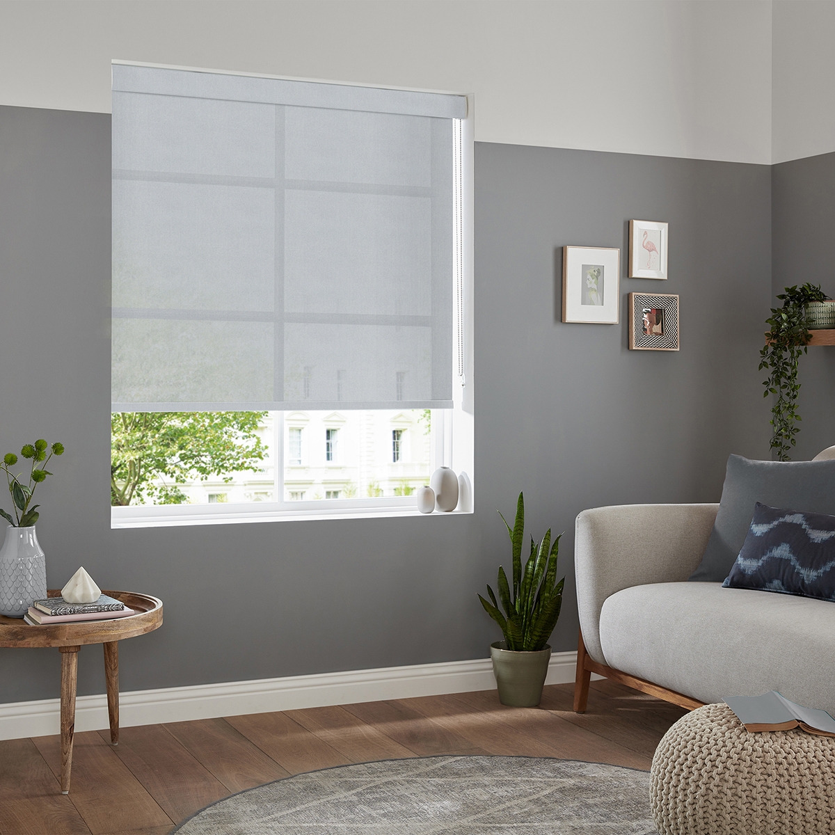 Product photograph of Hermoso Ash Roller Blind from Choice Furniture Superstore.