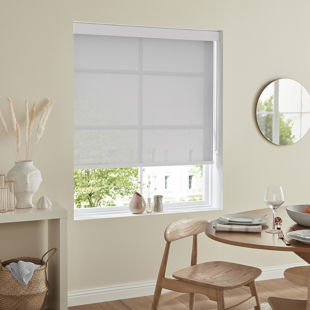 Product photograph of Hermoso Dove Roller Blind from Choice Furniture Superstore.