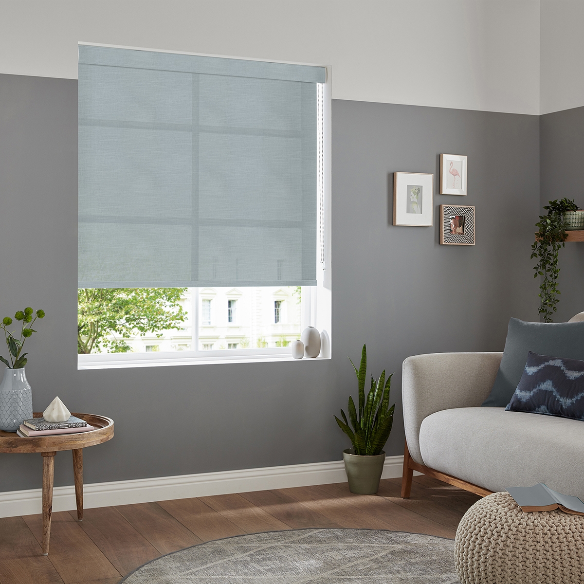 Product photograph of Viola Duck Egg Roller Blind from Choice Furniture Superstore.