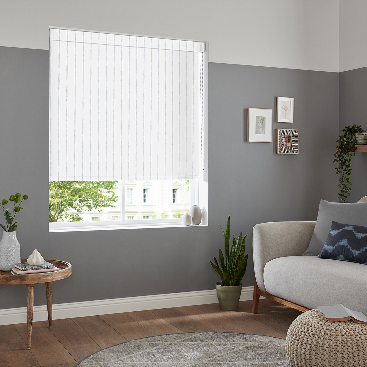 Product photograph of Kelly Navy Roller Blind from Choice Furniture Superstore.