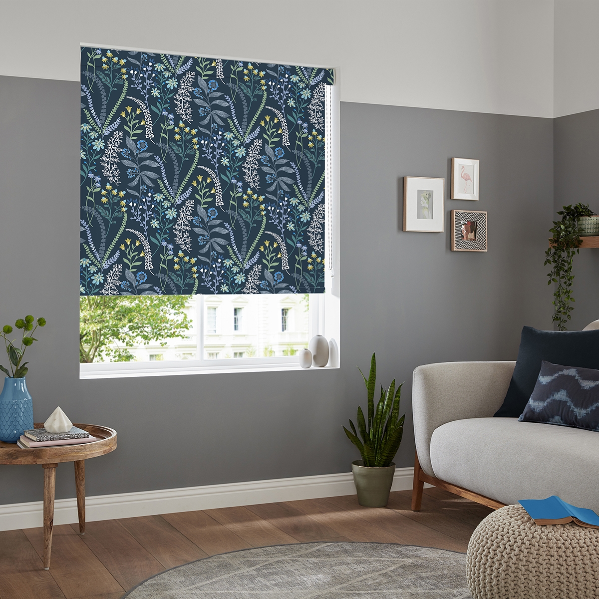 Product photograph of Oxford Midnight Roller Blind from Choice Furniture Superstore.