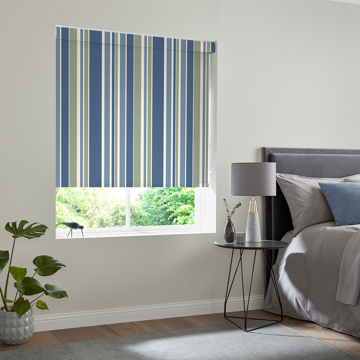 Product photograph of Ely Indigo Roller Blind from Choice Furniture Superstore.