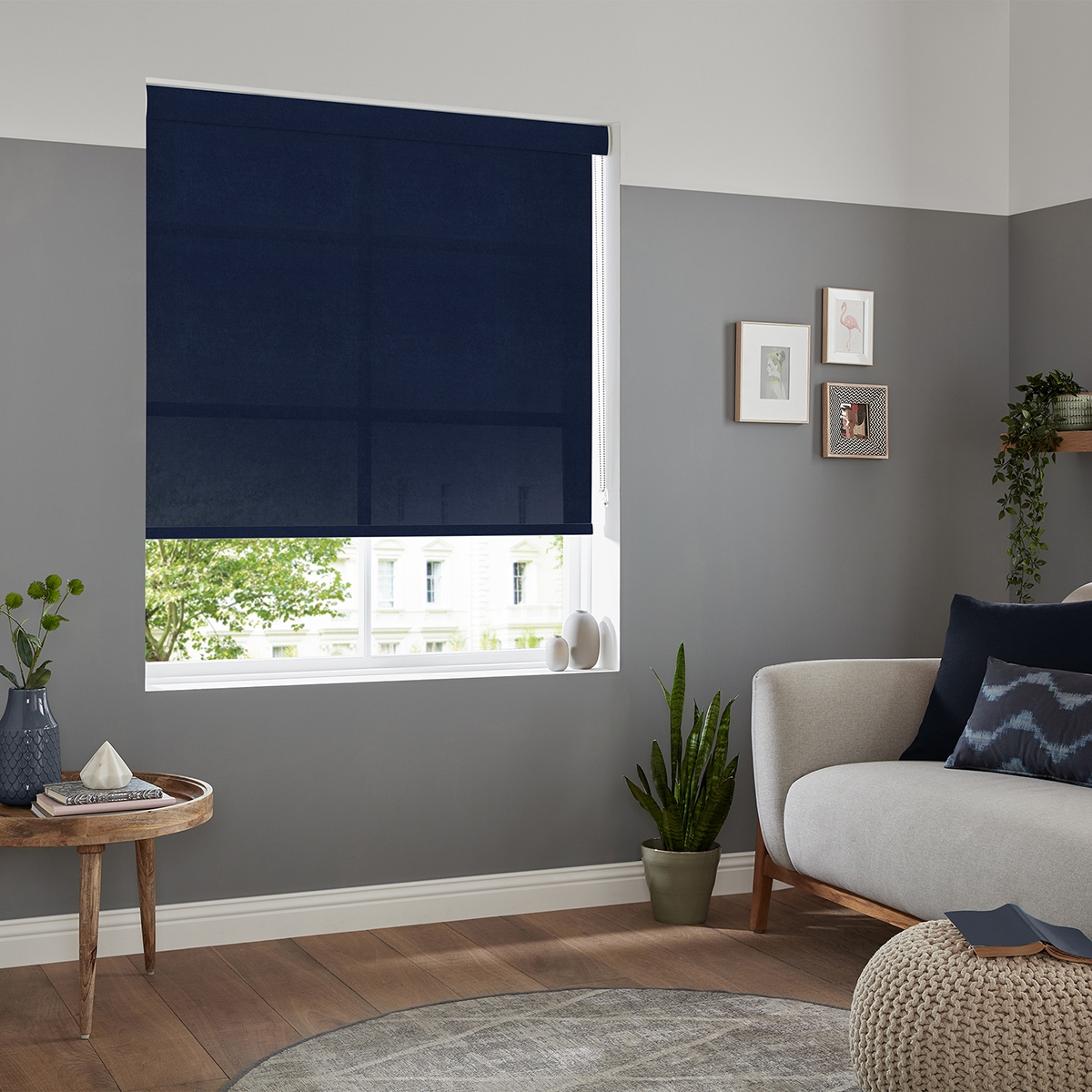 Product photograph of Ceres Navy Roller Blind from Choice Furniture Superstore.