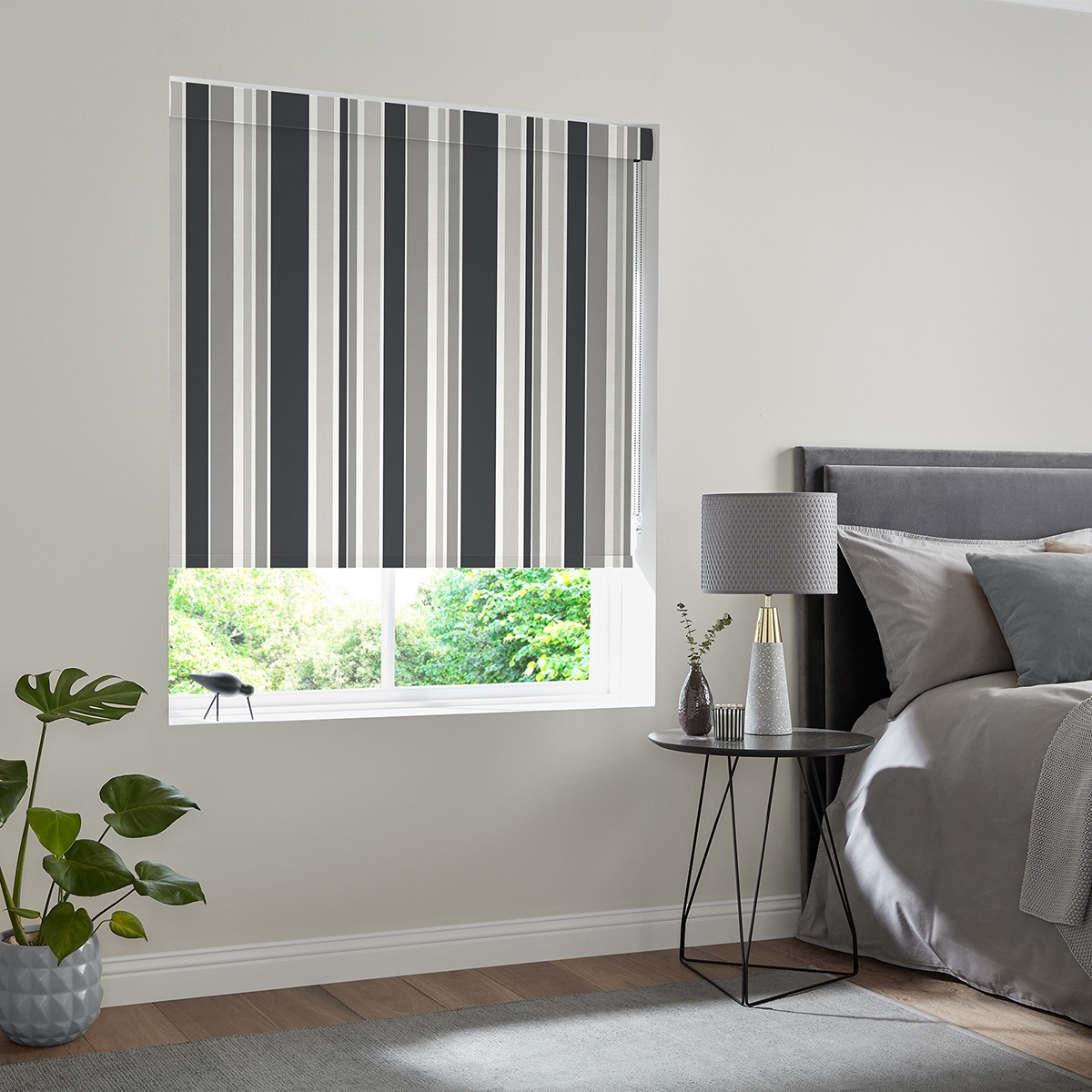 Product photograph of Ely Charcoal Roller Blind from Choice Furniture Superstore.