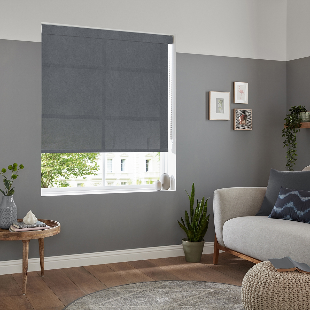 Product photograph of Ceres Charcoal Roller Blind from Choice Furniture Superstore.