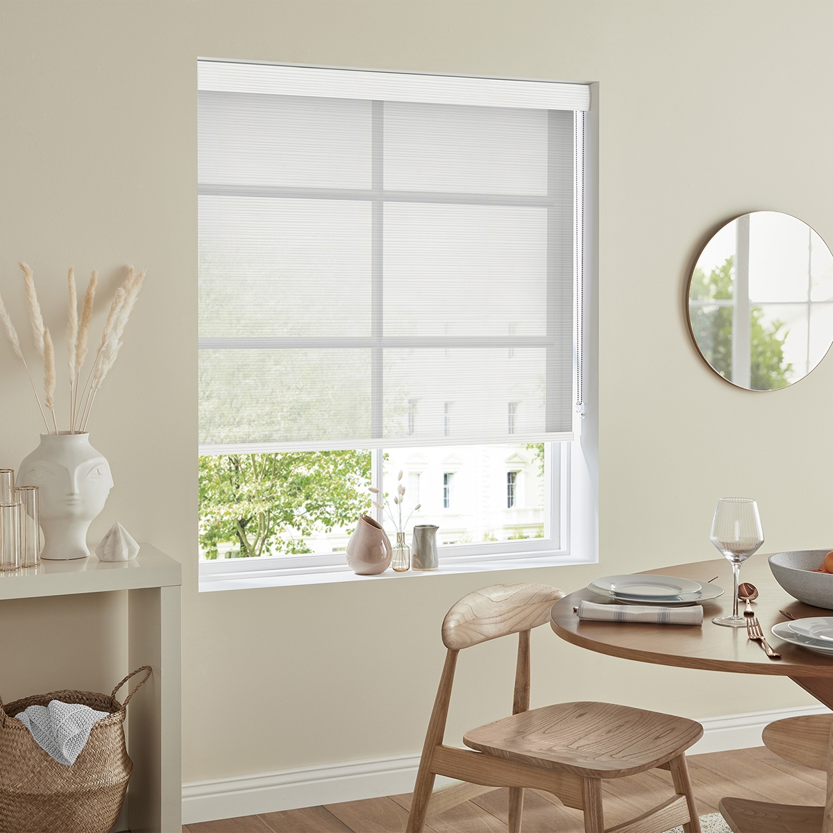 Product photograph of Peto Chalk Roller Blind from Choice Furniture Superstore.
