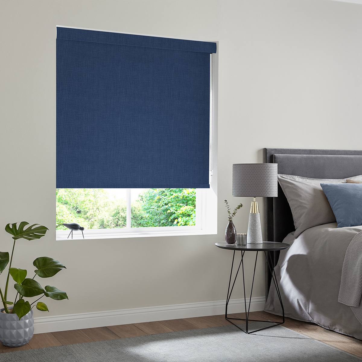 Product photograph of Rosa Indigo Roller Blind from Choice Furniture Superstore.