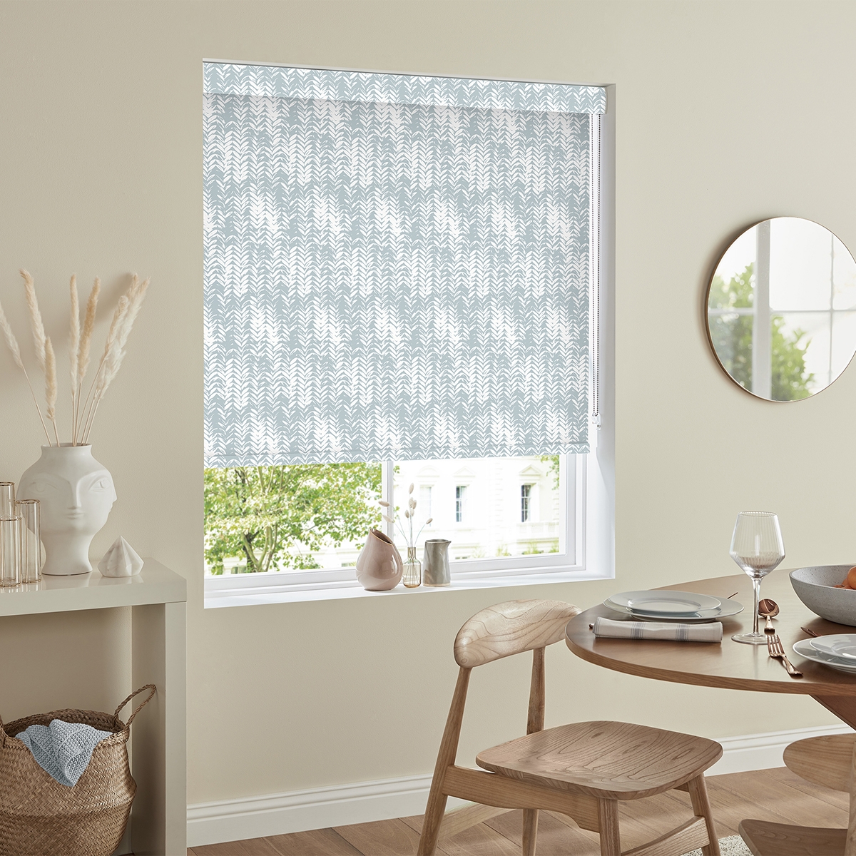 Product photograph of Surrey Soft Blue Roller Blind from Choice Furniture Superstore.