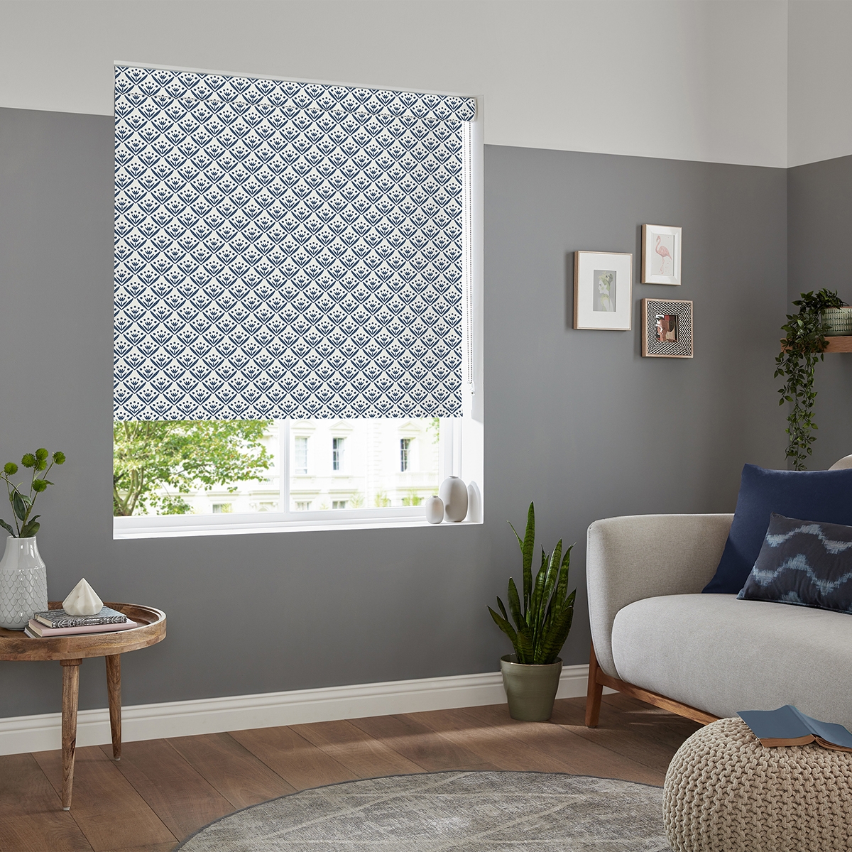 Product photograph of Cinna Indigo Roller Blind from Choice Furniture Superstore.