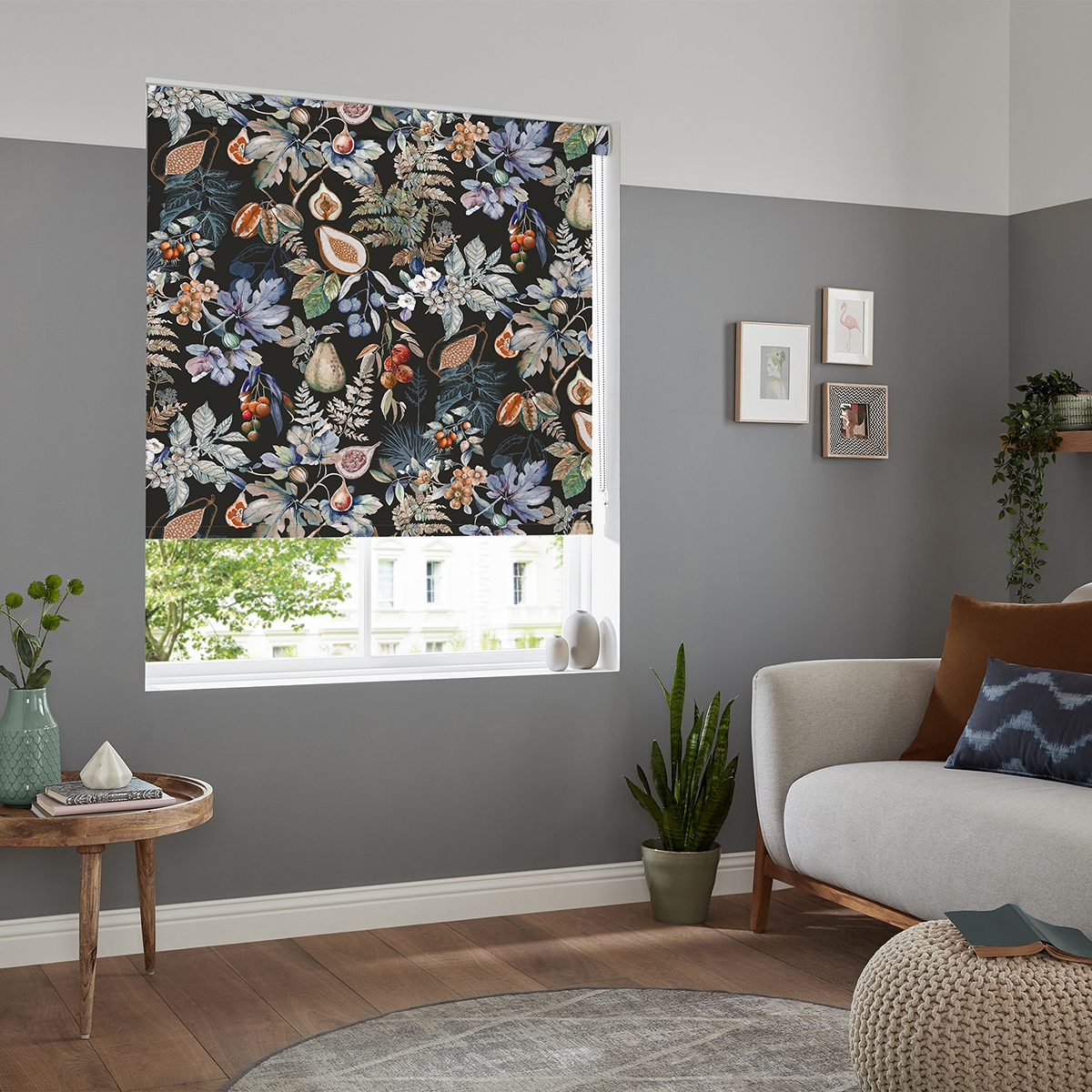 Product photograph of Sofie Midnight Roller Blind from Choice Furniture Superstore.