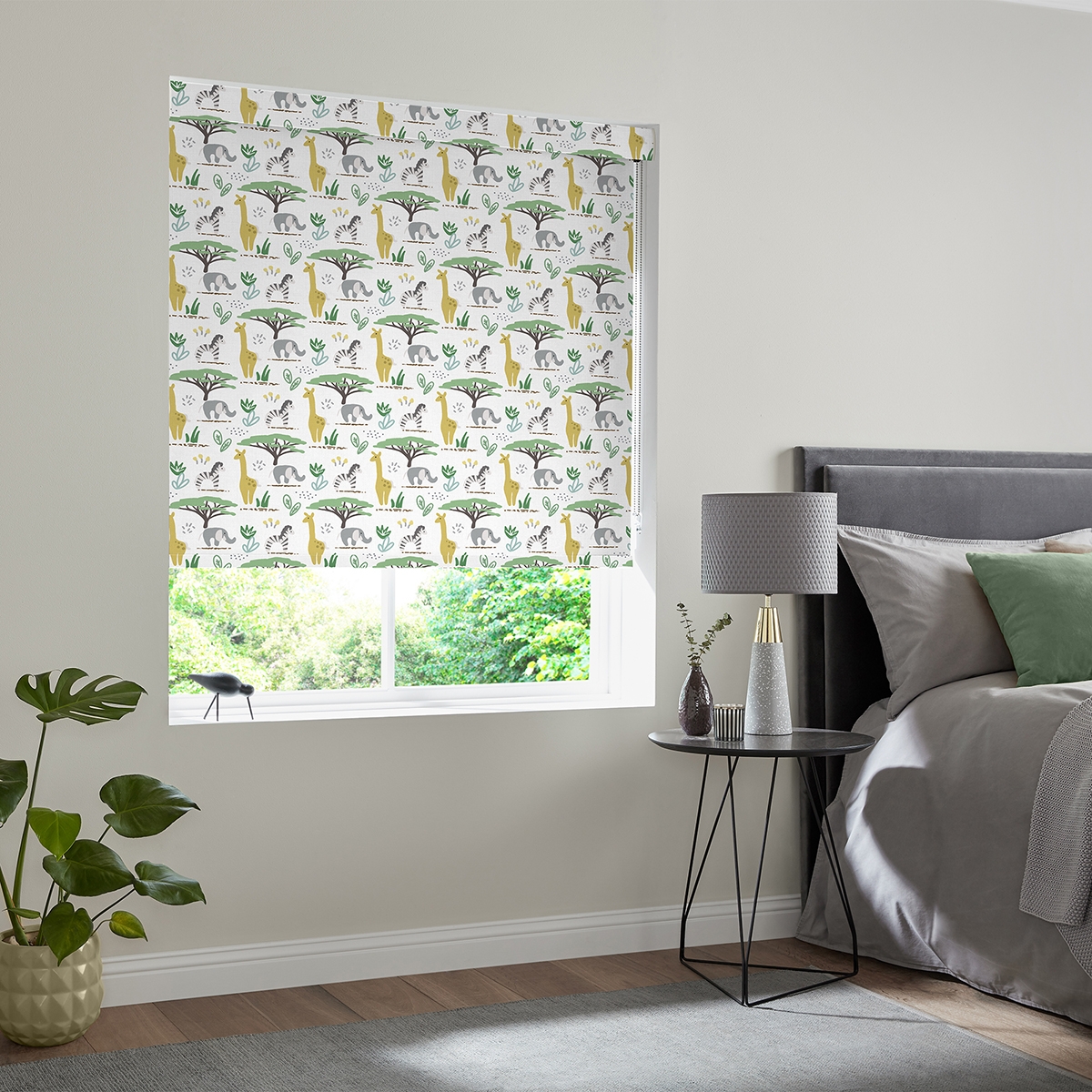 Product photograph of Rodman Green Roller Blind from Choice Furniture Superstore.