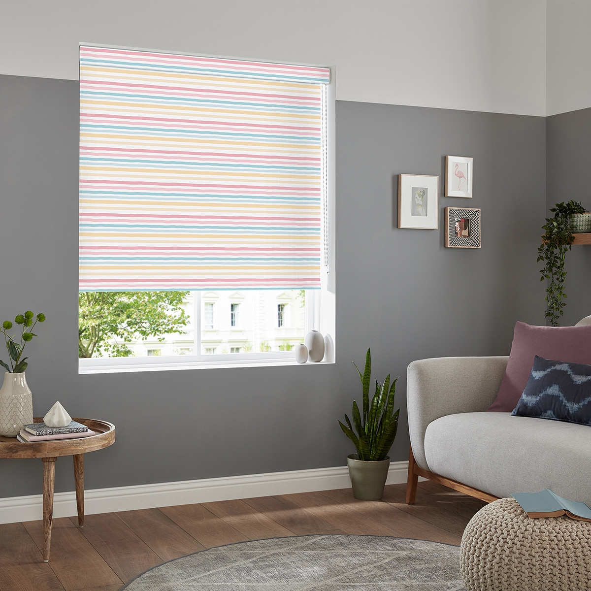 Product photograph of Walsh Candy Roller Blind from Choice Furniture Superstore.
