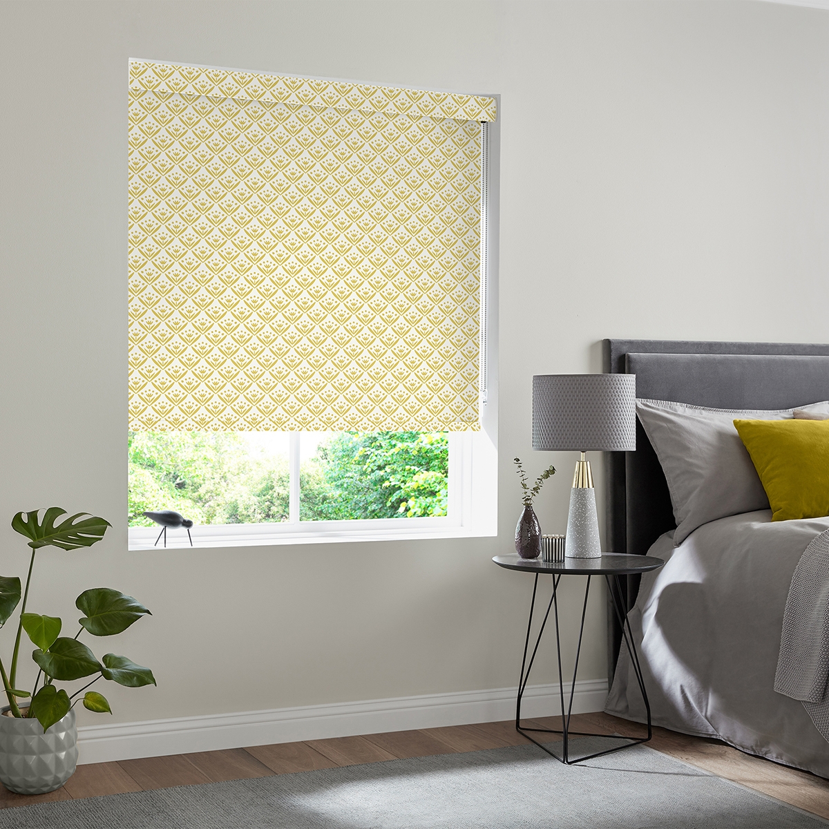 Product photograph of Cinna Mustard Roller Blind from Choice Furniture Superstore.