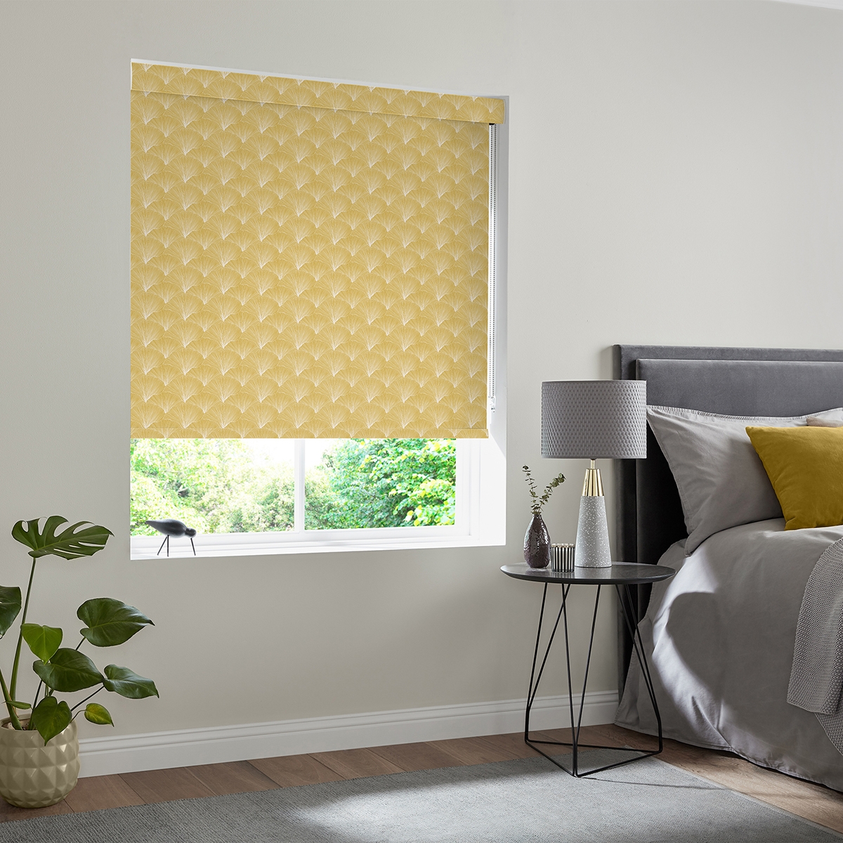 Product photograph of Camillo Ochre Roller Blind from Choice Furniture Superstore.