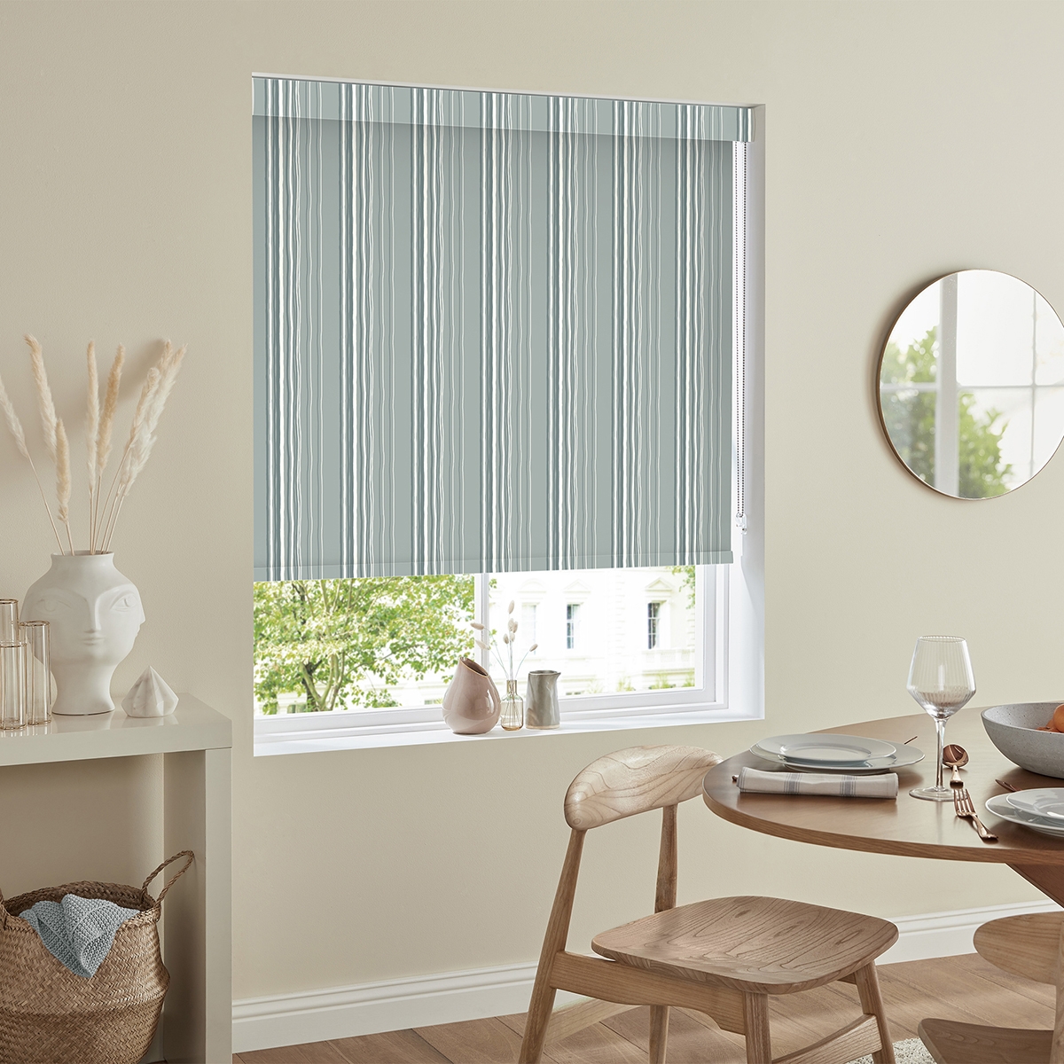 Product photograph of Lovell Sea Green Roller Blind from Choice Furniture Superstore.