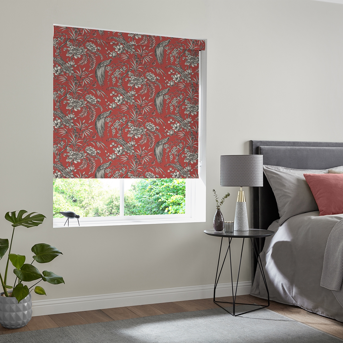 Product photograph of Orsino Crimson Roller Blind from Choice Furniture Superstore.