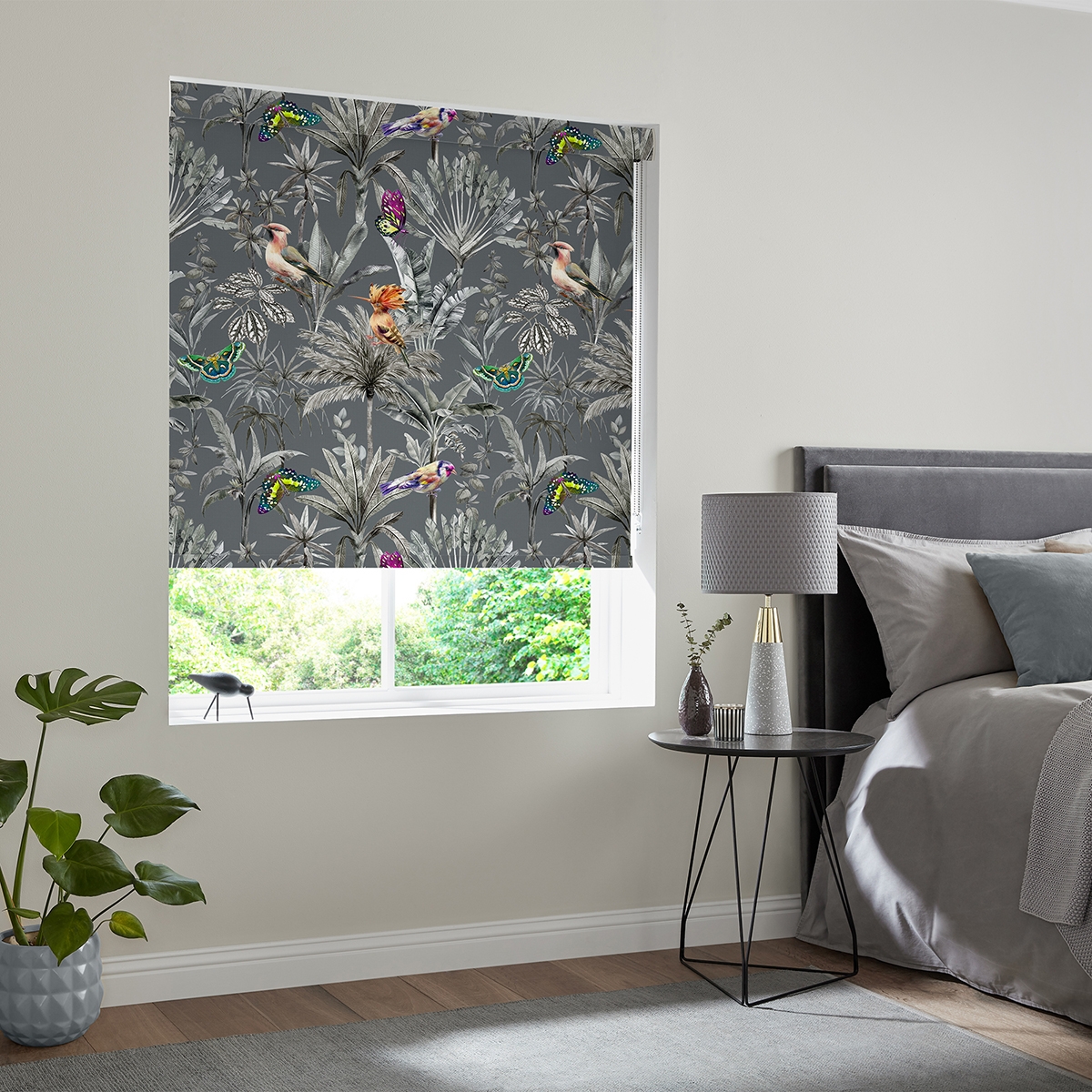 Product photograph of Alessia Slate Roller Blind from Choice Furniture Superstore.