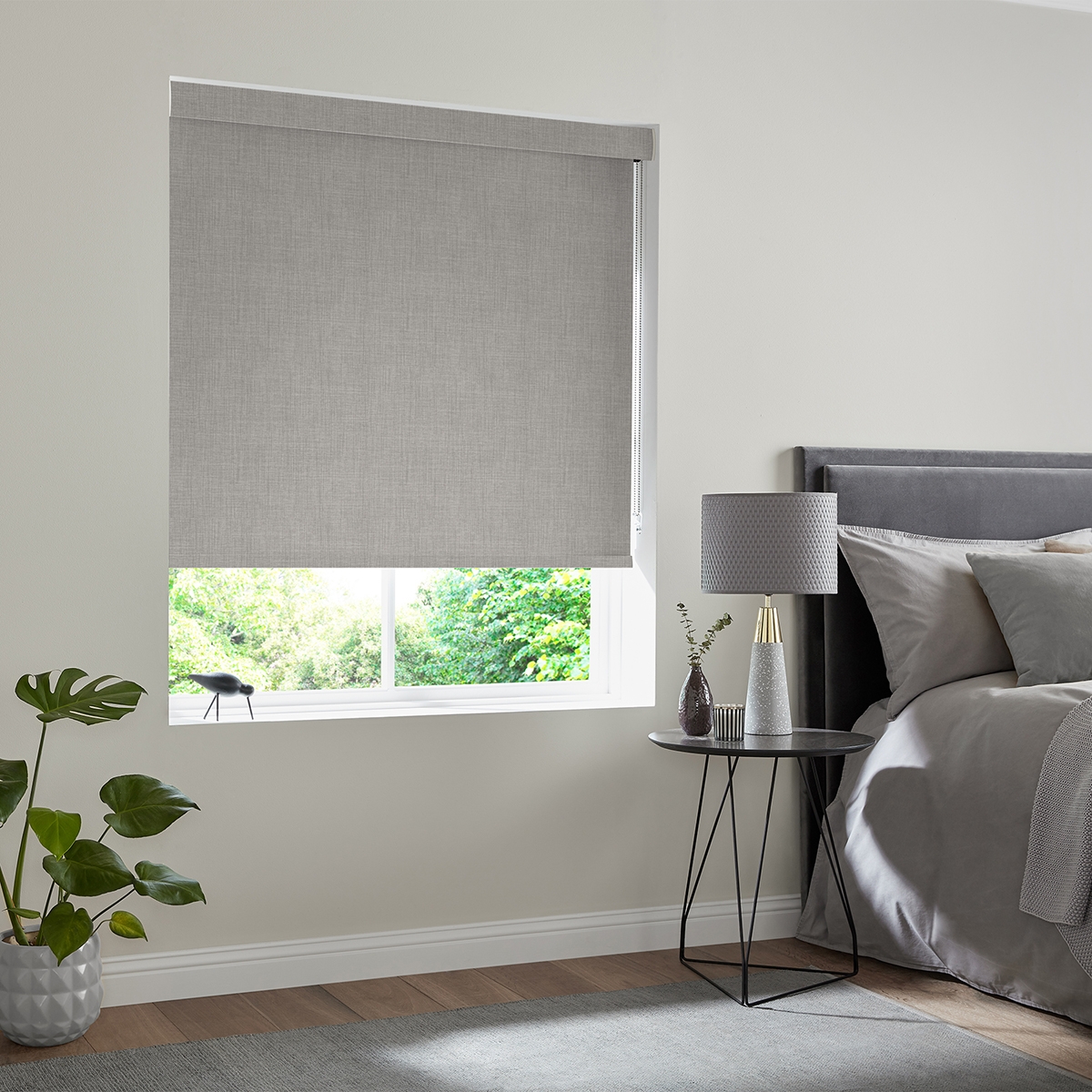 Product photograph of Rosa Linen Roller Blind from Choice Furniture Superstore.