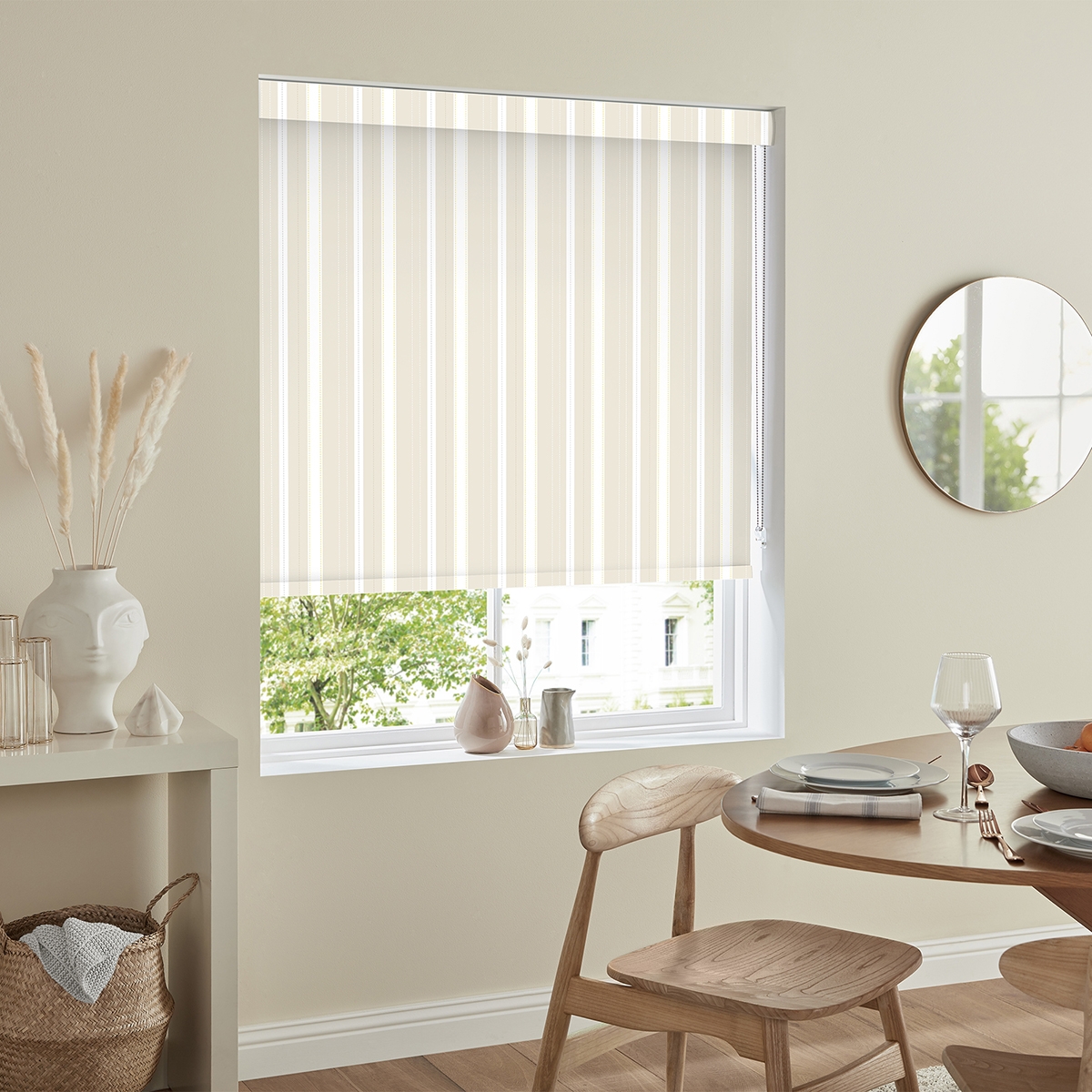 Product photograph of Toone Natural Roller Blind from Choice Furniture Superstore.