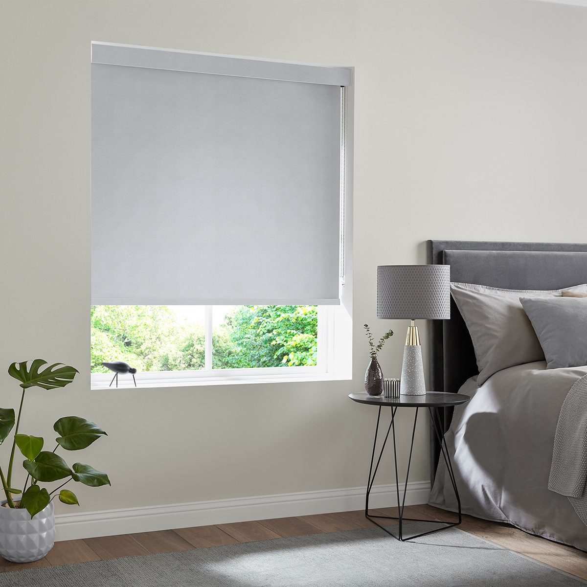 Product photograph of Lena Dove Roller Blind from Choice Furniture Superstore.
