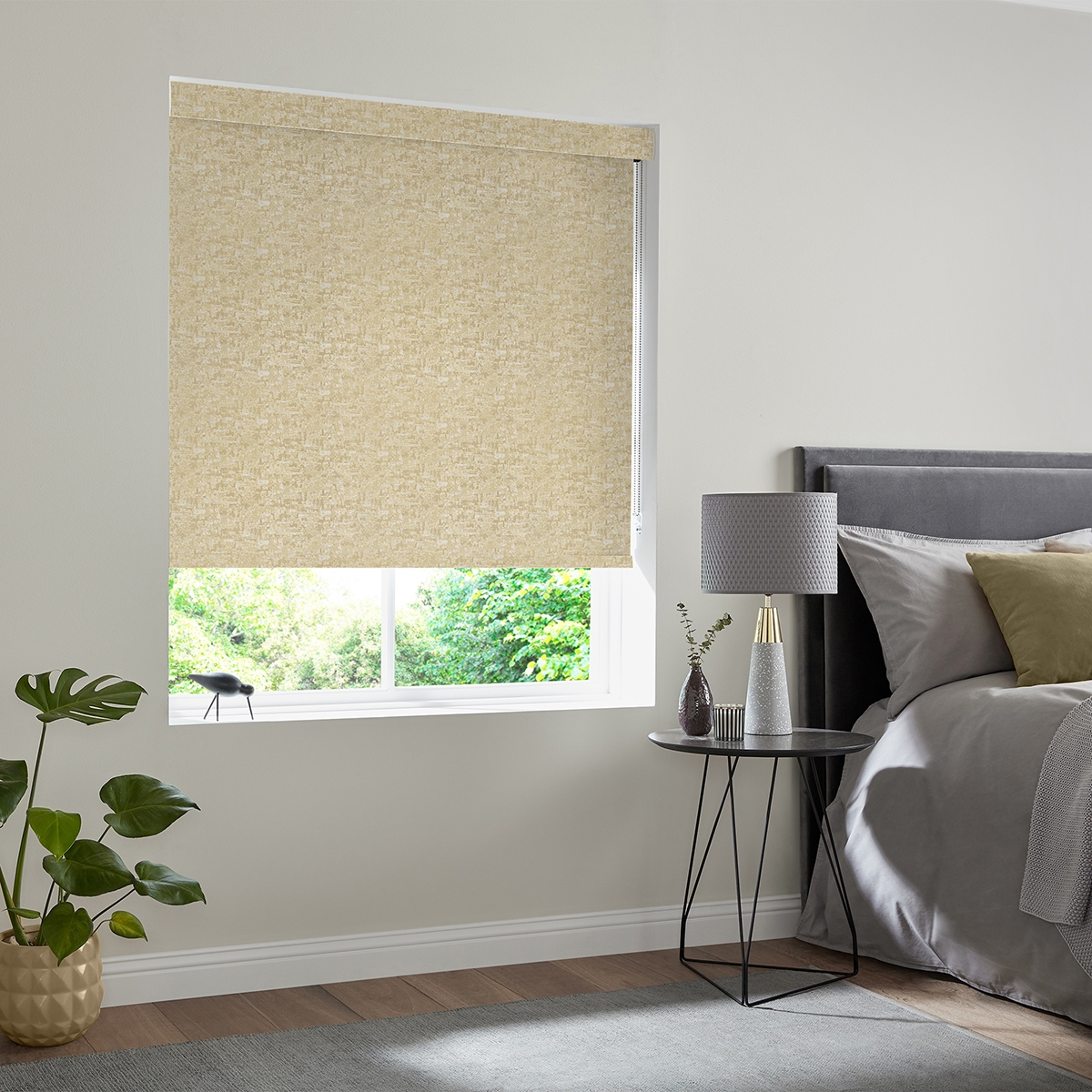 Product photograph of Mead Gold Roller Blind from Choice Furniture Superstore.