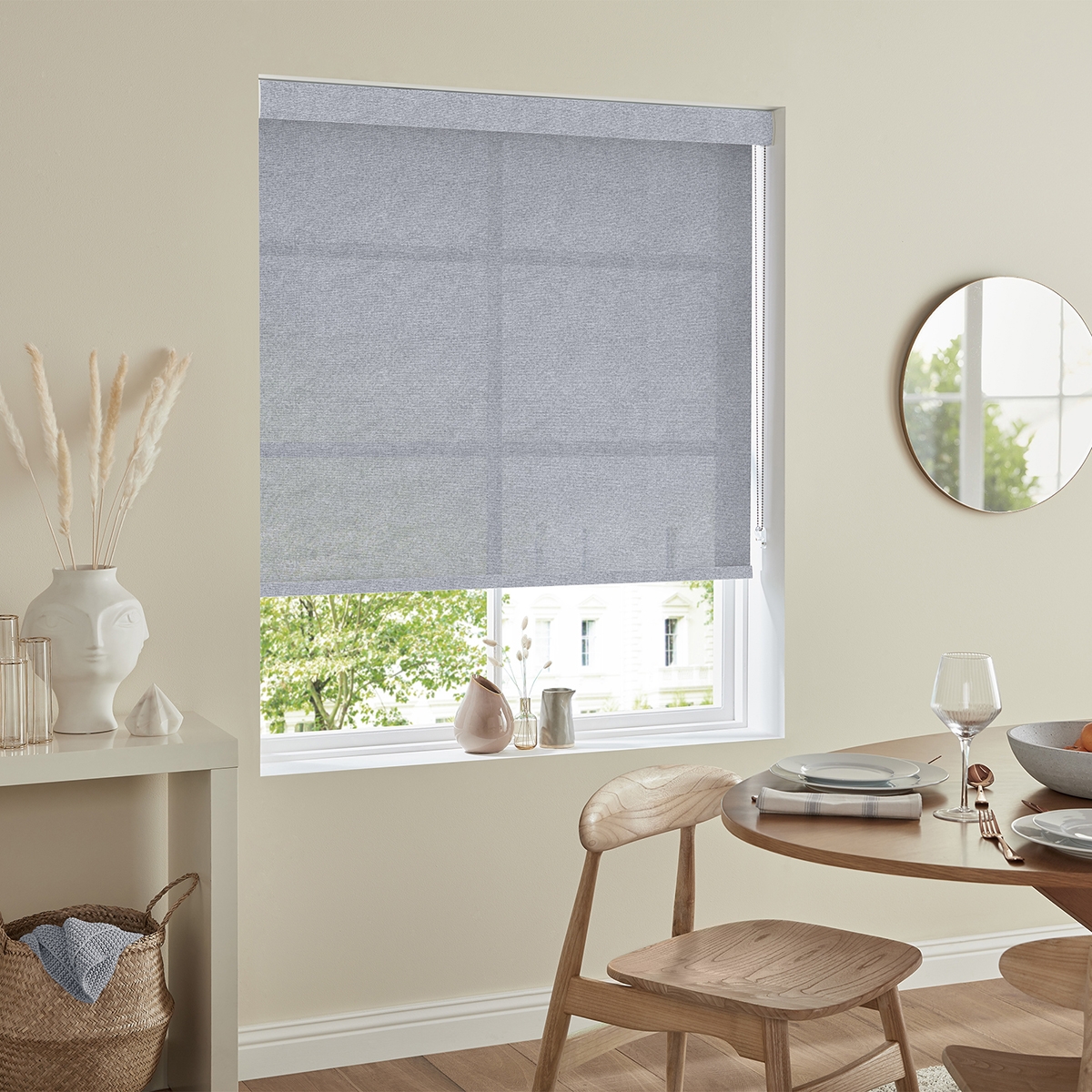 Product photograph of Cato Grey Roller Blind from Choice Furniture Superstore.