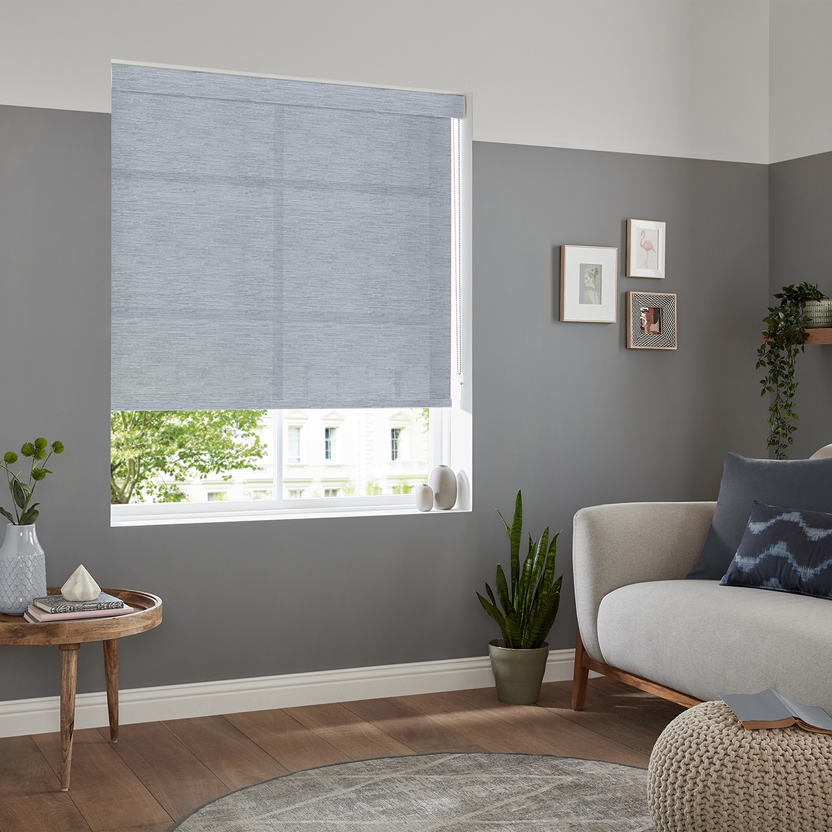 Product photograph of Losada Grey Roller Blind from Choice Furniture Superstore.
