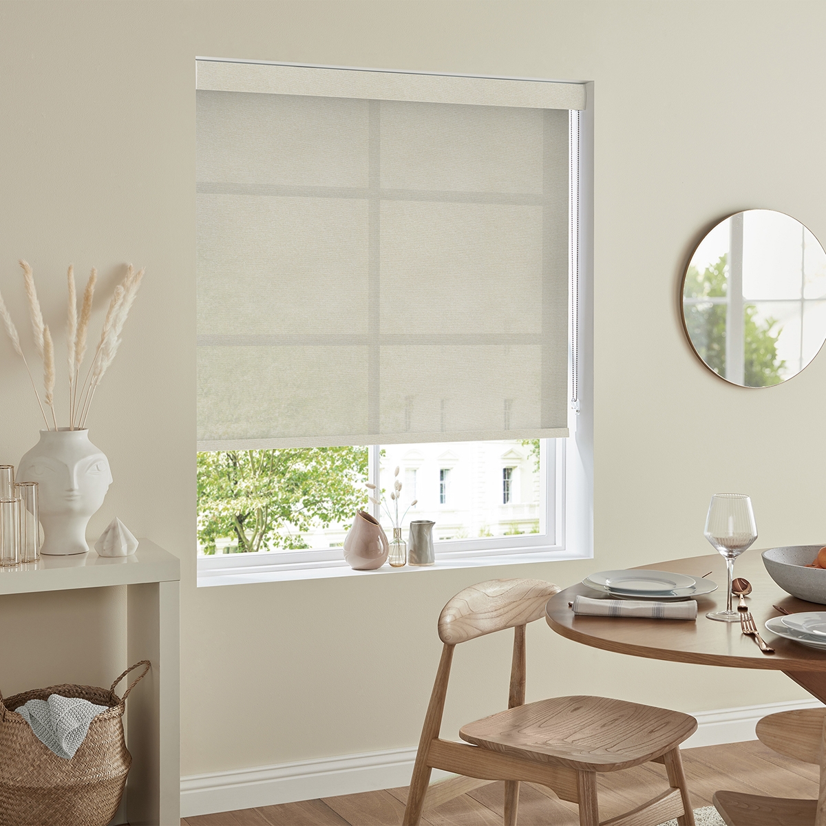 Product photograph of Cato Natural Roller Blind from Choice Furniture Superstore.
