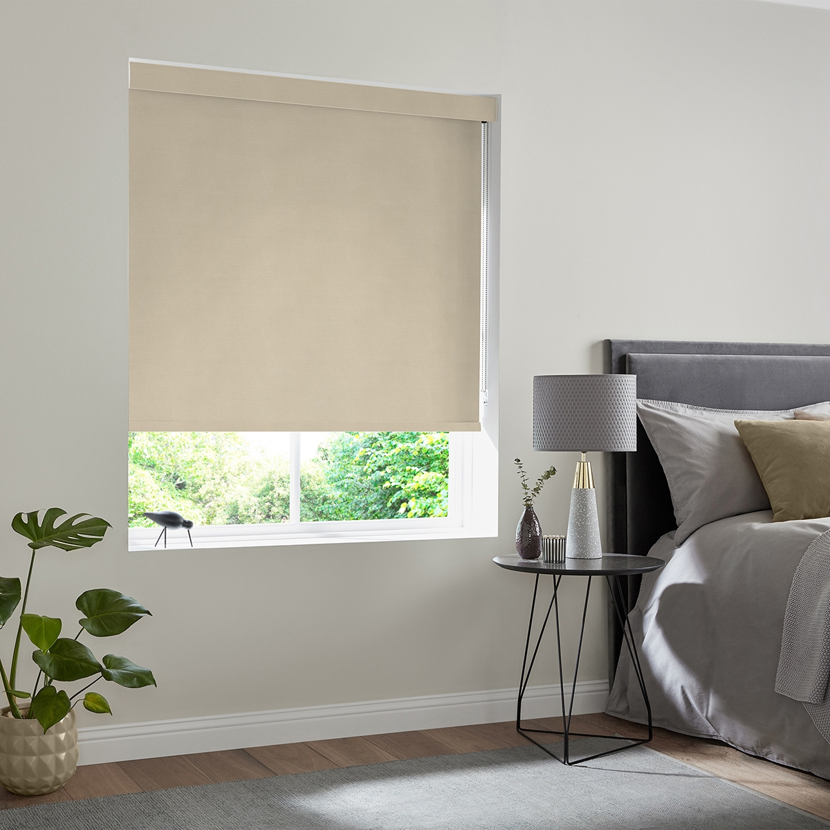 Product photograph of Ophelia Vanilla Roller Blind from Choice Furniture Superstore.