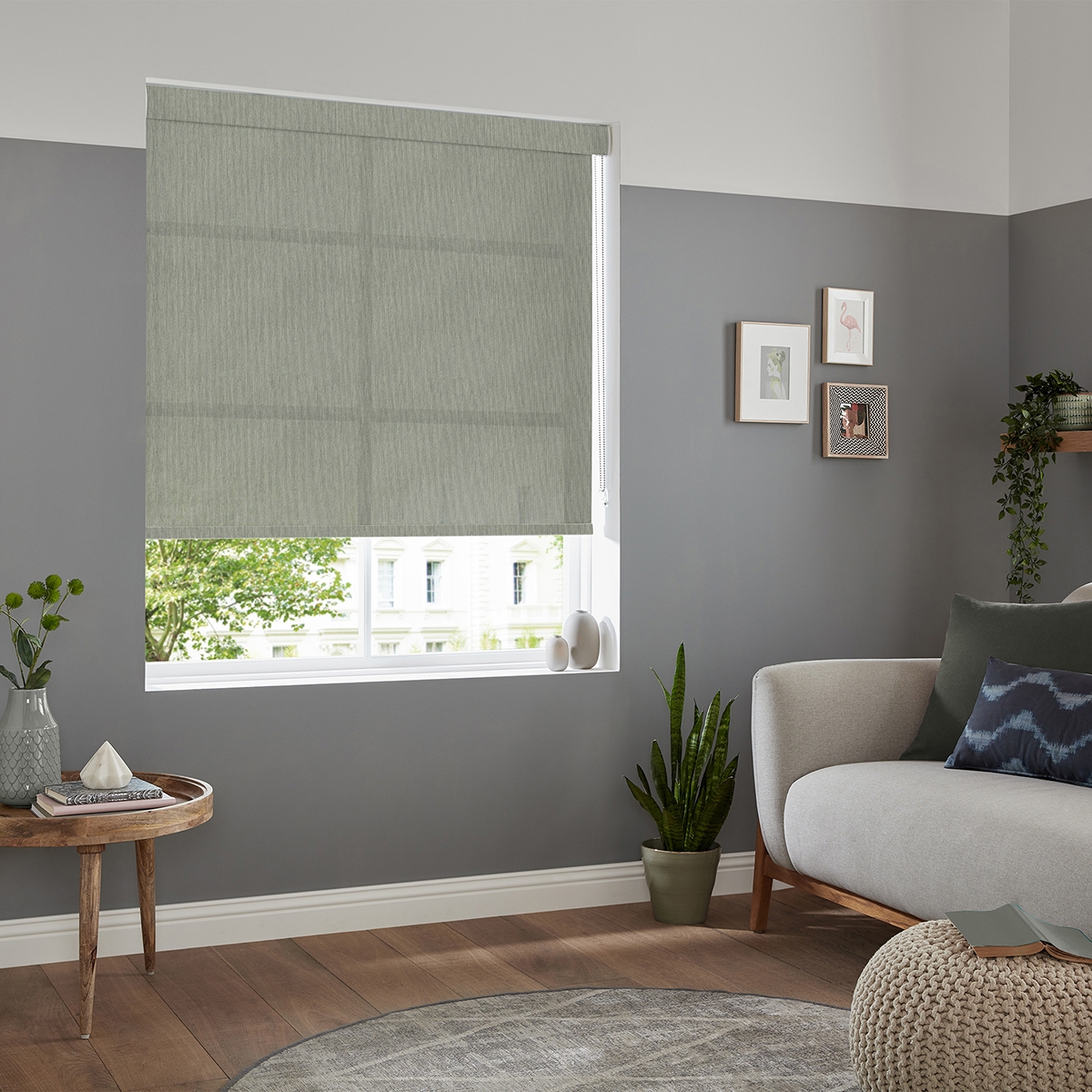 Product photograph of Russo Sage Roller Blind from Choice Furniture Superstore.