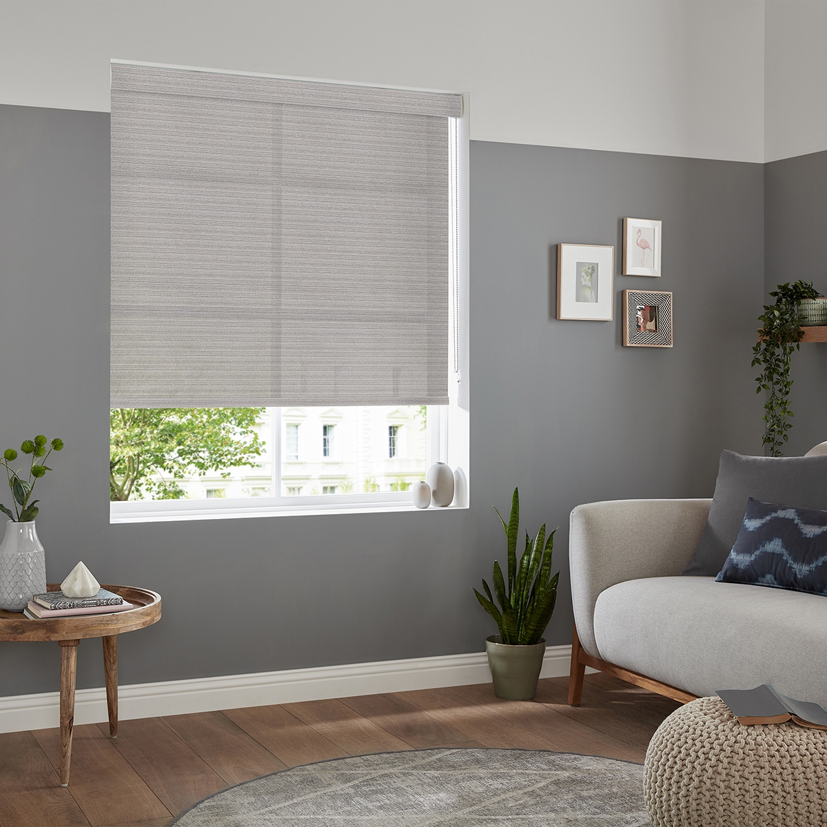 Product photograph of Varo Noir Roller Blind from Choice Furniture Superstore.
