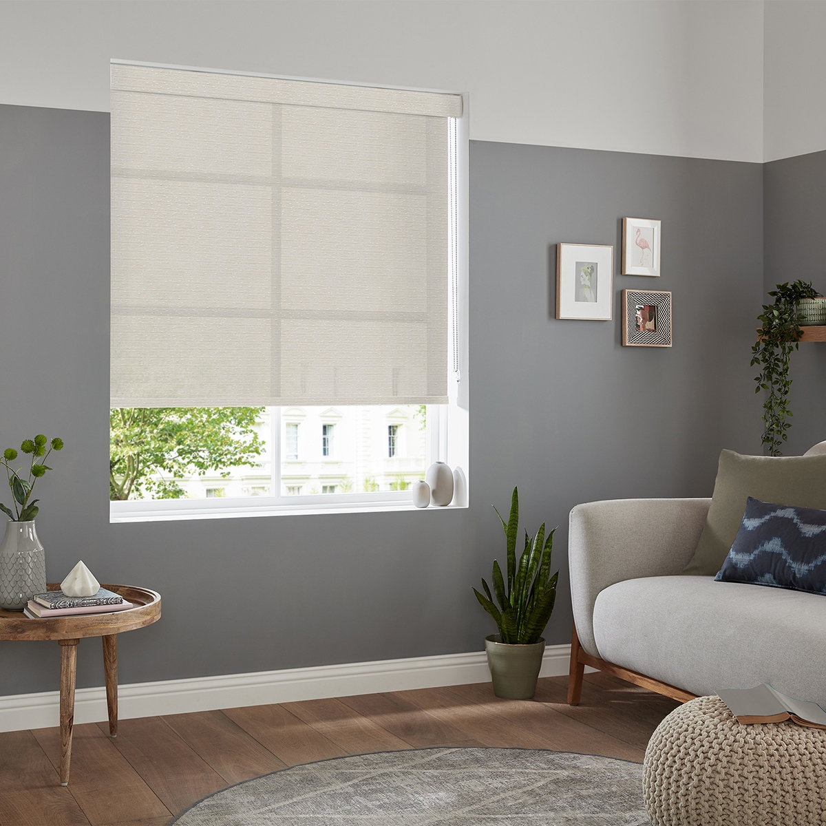 Product photograph of Stanley Ivory Roller Blind from Choice Furniture Superstore.