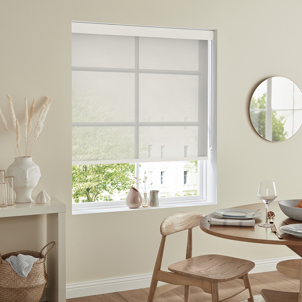 Product photograph of Bacha Vanilla Roller Blind from Choice Furniture Superstore.